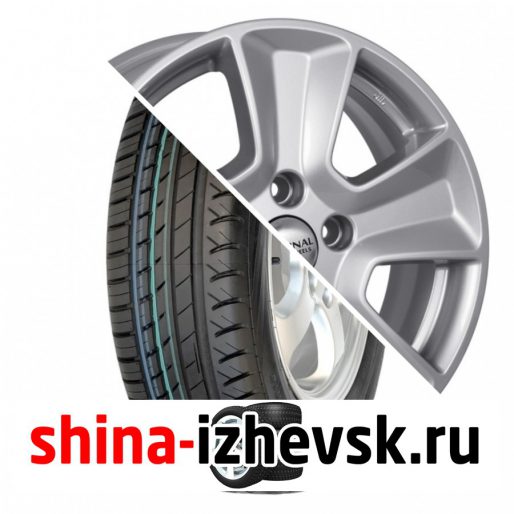 Колесо в сборе Viatti Strada (V-130) 205/55 R16 V 91 + СКАД KL-263 Renault Duster 6.5xR16 5×114.3 ET50 DIA66.1 Серебристый в Ижевске